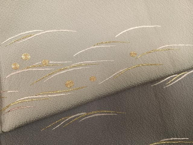 平和屋着物●訪問着　蘇州刺繍　波　暈し染め　金糸　さが美扱い　波留美　丹後ちりめん　正絹　逸品　AABG8535ph_4