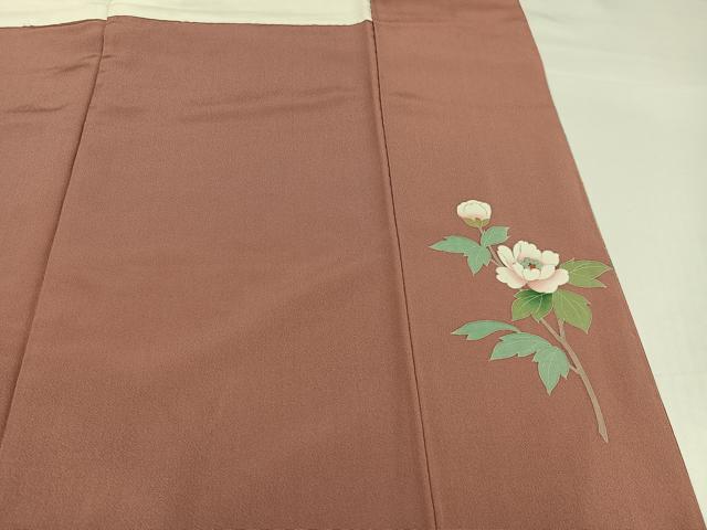 平和屋着物●訪問着　作家物　枝花文　暈し染め　正絹　逸品　AABG8536ph_7