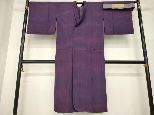 平和屋着物▽道中着　スリーシーズン　春夏秋　塵除け　霞文　暈し染め　反端付き　正絹　逸品　AABG8632ck 平和屋着物▽道中着 スリーシーズン 春夏秋 塵除け 霞文 暈し染め 反端
