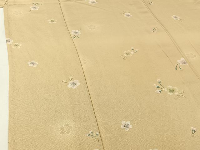 平和屋着物▽上質な小紋　単衣　舞花文　正絹　逸品　AABG8695jh_3