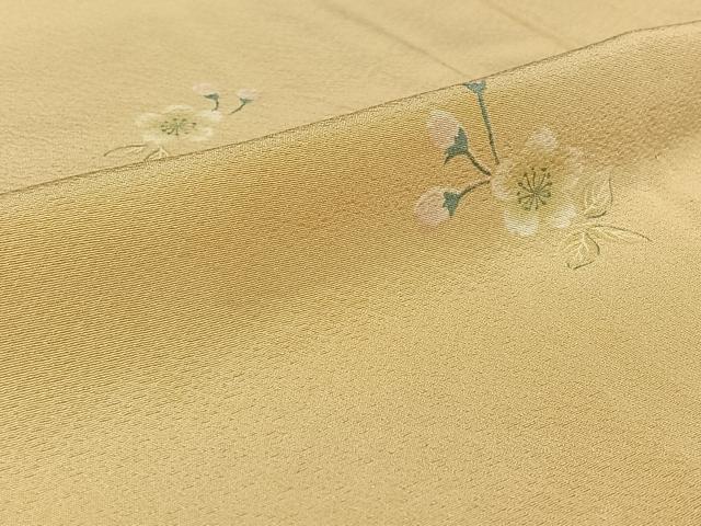 平和屋着物▽上質な小紋　単衣　舞花文　正絹　逸品　AABG8695jh_5