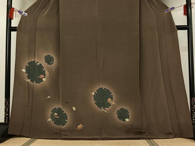 平和屋着物▽訪問着　単衣　友禅　雪輪宝尽くし文　金彩　正絹　逸品　AABG8696jh_2