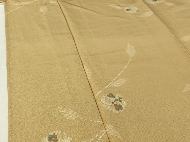 平和屋着物▽上質な小紋　単衣　雪輪花文　正絹　逸品　AABG8720jh_3
