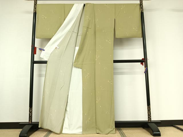 平和屋着物▽上質な小紋　単衣　成り物　ますいわ屋扱い　正絹　逸品　AABG8722jh_2