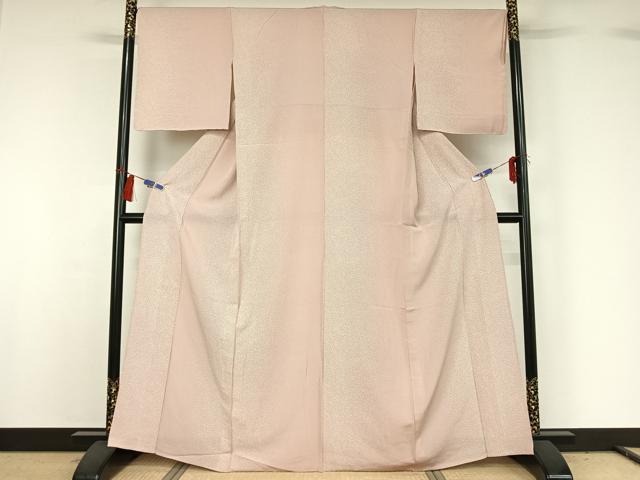 平和屋着物▽上質な小紋　単衣　霞文　正絹　逸品　AABG8753jh_1