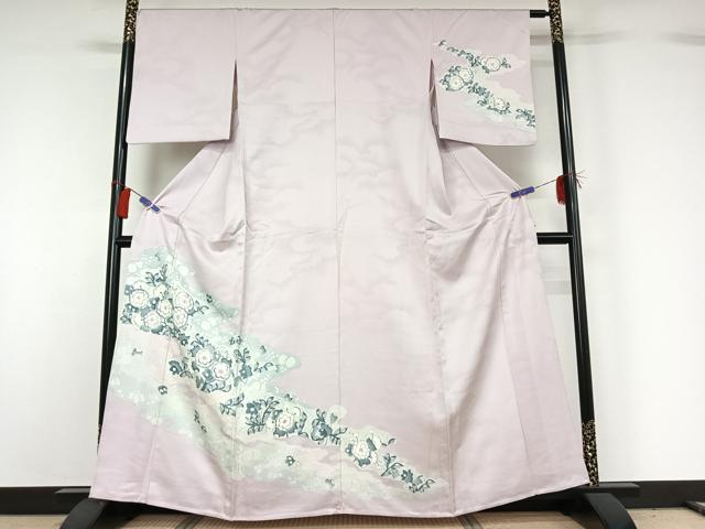 平和屋着物▽訪問着　単衣　手描き　辻が花　正絹　逸品　AABG8755jh 平和屋着物▽訪問着 単衣 手描き 辻が花 正絹 逸品 AABG8755jhの通販は