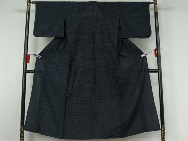 平和屋着物▽結城ちぢみ　単衣　格子　正絹　逸品　AABG8762jh 平和屋着物▽結城ちぢみ 単衣 格子 正絹 逸品 AABG8762jhの通販はau
