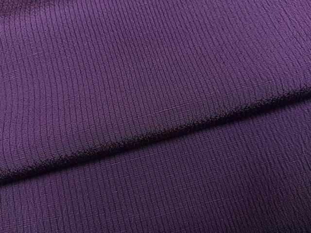 平和屋着物●上質な色無地　江戸紫色　正絹　逸品　AABG9010ph