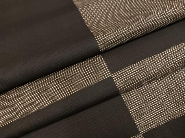 平和屋着物●本場大島紬　一元7マルキ　市松文　正絹　逸品　AABG9016ph_5