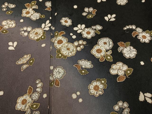平和屋着物●訪問着　辻が花　暈し染め　黒地　金彩　正絹　逸品　AABG9021ph_3