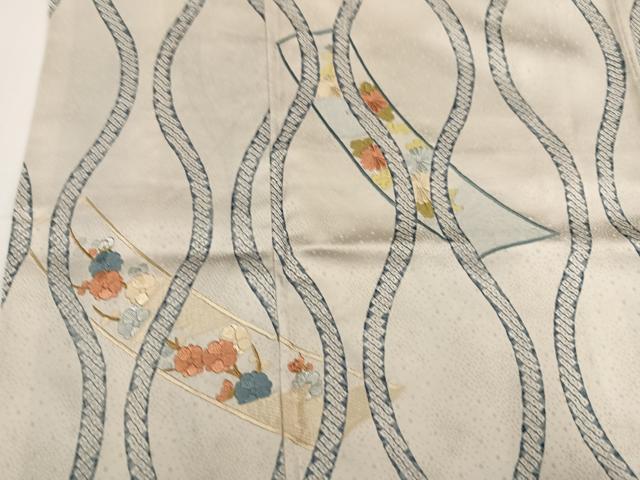 平和屋着物●訪問着　刺繍　立涌草花文　正絹　逸品　AABG9031ph 平和屋着物○訪問着 刺繍 立涌草花文 正絹 逸品 AABG9031phの通販はau