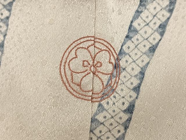 平和屋着物●訪問着　刺繍　立涌草花文　正絹　逸品　AABG9031ph_6