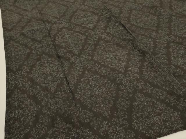 平和屋着物＊夏物　石川県指定無形文化財　能登上布　本麻手織上布　幾何学文様　麻　逸品　AABG9169jd_3