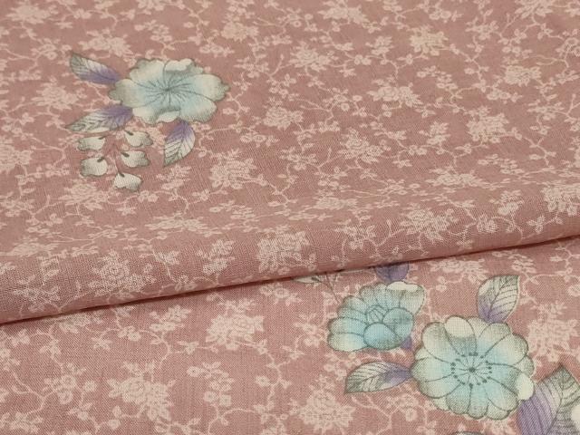 平和屋着物＊夏物　小紋　紗　辻が花　洗える着物　AABG9175jd_4