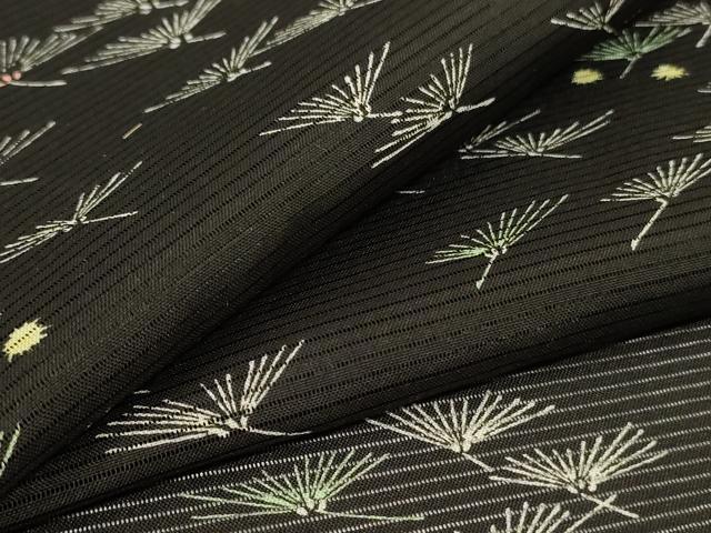 平和屋着物＊夏物　小紋　絽　松葉　洗える着物　AABG9201jd