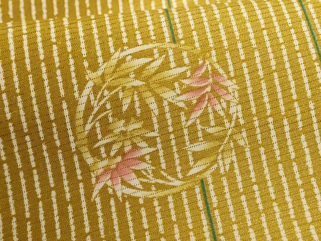 平和屋着物＊夏物　小紋　絽　笹　丸　暈し染め　洗える着物　AABG9225jd_5