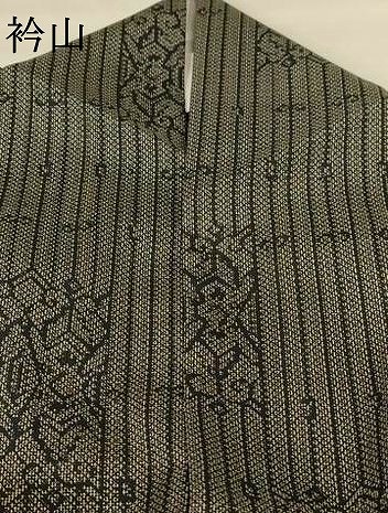 平和屋着物＊夏物　小紋　紗　幾何学文様　正絹　逸品　AABG9236jd_7
