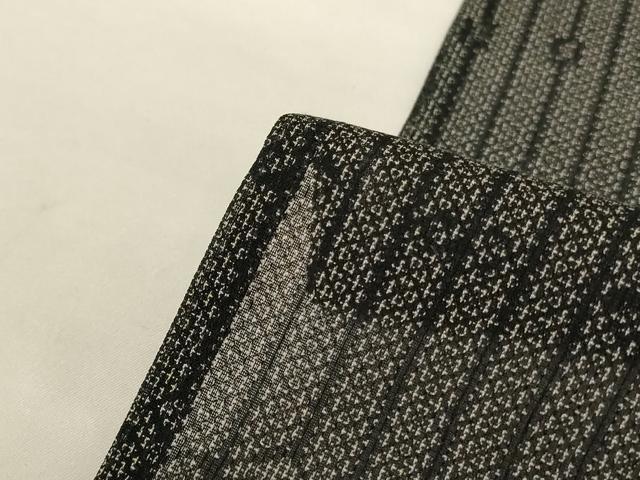 平和屋着物＊夏物　小紋　紗　幾何学文様　正絹　逸品　AABG9236jd_6