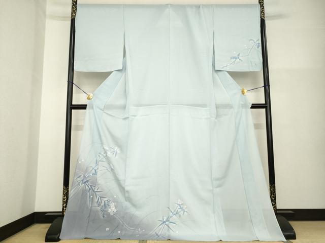 平和屋着物▽道中着 スリーシーズン 春夏秋 塵除け 霞文 暈し染め 反端