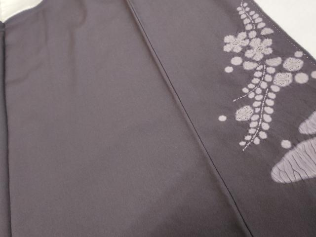 平和屋着物●十日町　名門　滝泰謹製　訪問着　辻が花　絞り　暈し染め　金通し地　ロング丈　正絹　逸品　AABG9887cs_9