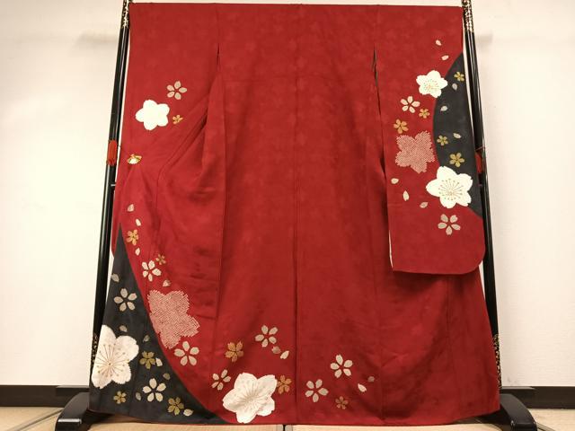 平和屋本店●超大作 鴛鴦20羽 人間国宝・羽田登喜男 振袖 仮絵羽 遊花瑞鳥 たたき染め 金銀彩 冊子・紙タグ付き 逸品 未使用 CZAA1323s5 平和屋本店□極上 人間国宝・羽田登喜男 訪問着 鴛鴦 たたき染め 金銀