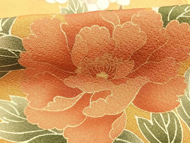 平和屋着物●訪問着　枝花文　暈し染め　正絹　逸品　AABH0491fy_5