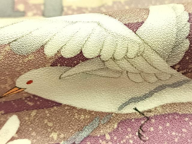 平和屋着物●中島博司　訪問着　花鳥文　正絹　逸品　AABH0549fy_5