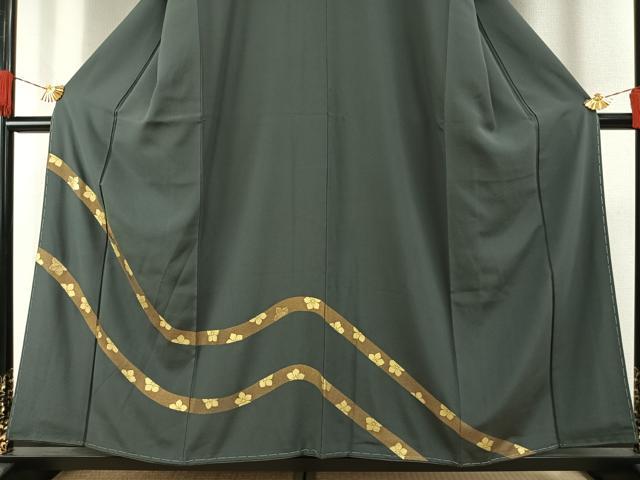 平和屋着物●訪問着　竹屋町刺繍　鬘帯　金彩　まるやま扱い　正絹　逸品　未使用　AABH0619fy_2