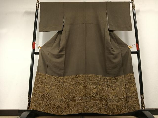 平和屋着物●創業280年　誉田屋源兵衛　訪問着　お召　オリエント文様　さが美扱い　正絹　逸品　AABH0665fy