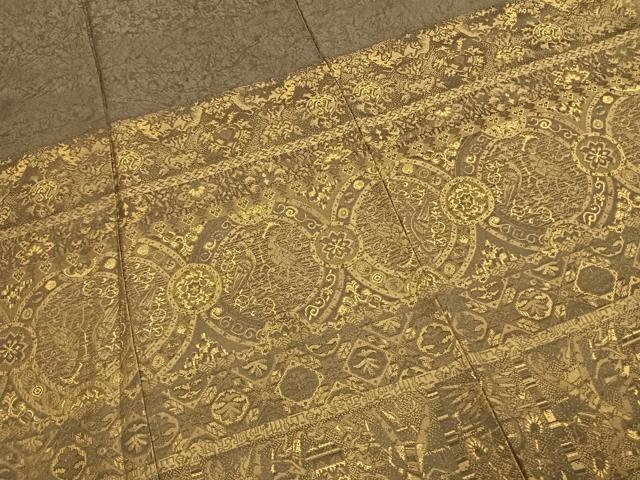 平和屋着物●創業280年　誉田屋源兵衛　訪問着　お召　オリエント文様　さが美扱い　正絹　逸品　AABH0665fy_3