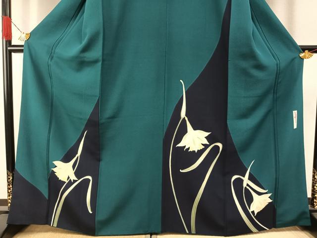 平和屋着物●世界的人形師　辻村寿三郎　ジュサブロー　訪問着　草花文　正絹　逸品　AABH0815fy_2