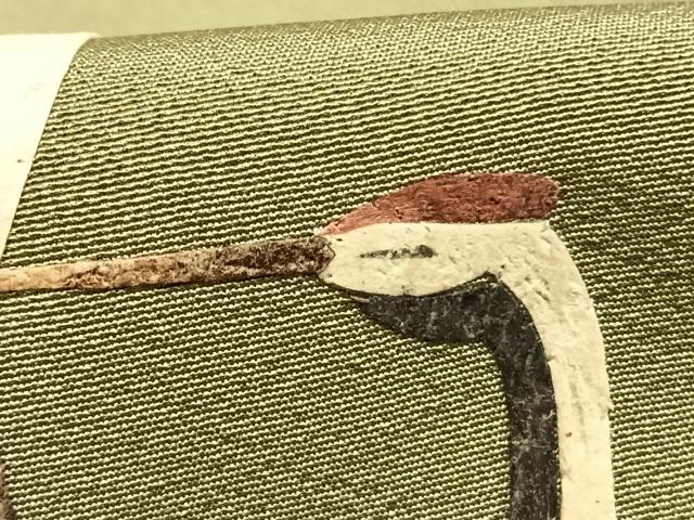 平和屋着物●蓑虫工芸作家　田尾笛秋　訪問着　鶴　暈し染め　正絹　逸品　未使用　AABH0832fy_6