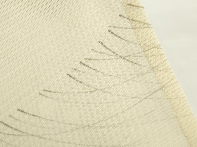 平和屋着物＊夏物　小紋　絽　手描き　枝花文　正絹　逸品　AABH1928ck_4