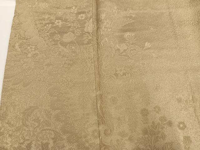 平和屋着物●無地絵羽訪問着　作家物　秀雄　草木染　草花文　色無地　枯色　正絹　逸品　AABH2031ph_3