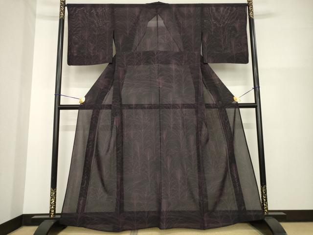 平和屋着物＊夏物　小紋　絽　流水文　正絹　逸品　AABH2083ck