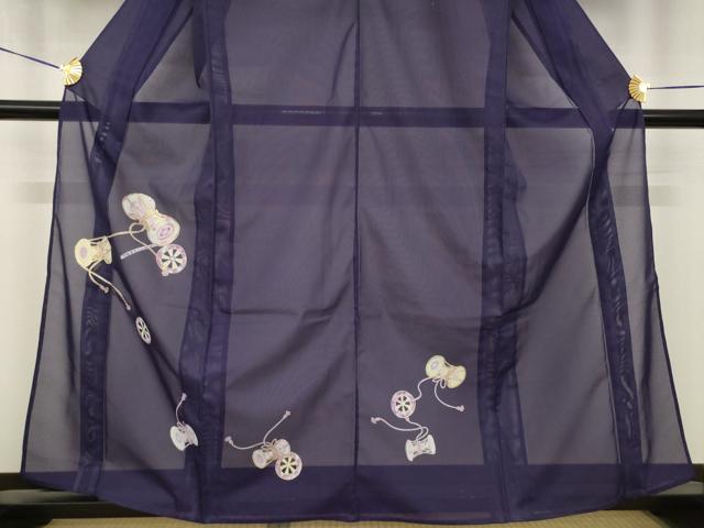 平和屋着物＊夏物　訪問着　絽　花鼓文　金彩　洗える着物　未使用　AABH2100ck_2