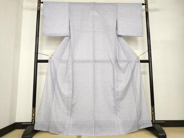 平和屋着物＊夏物　小紋　絽　芝　洗える着物　AABH2106ck