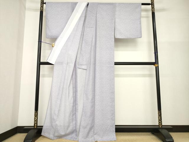 平和屋着物＊夏物　小紋　絽　芝　洗える着物　AABH2106ck_1
