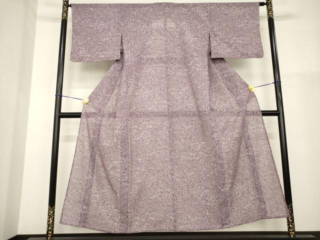 平和屋着物＊夏物　小紋　絽　流水文　洗える着物　AABH2109ck