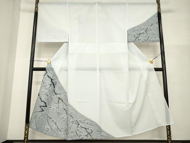 平和屋着物＊夏物　男性　訪問着　絽　松　金彩　洗える着物　AABH2115ck