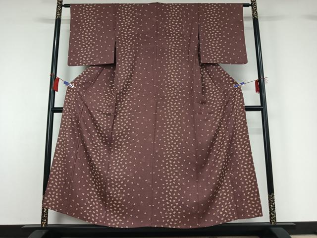 平和屋着物□本場大島紬 9マルキ 流水文 正絹 逸品 未使用