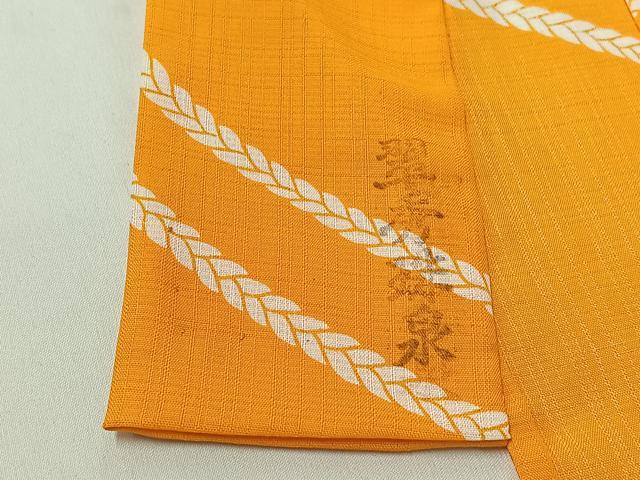 平和屋着物▽小紋　単衣　向かい鶴文　洗える着物　AABH2294jh_6
