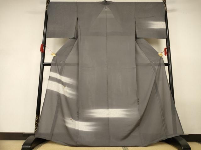 平和屋着物＊夏物　訪問着　絽　駒刺繍　笹竹文　暈し染め　高島屋扱い　正絹　逸品　AABH2544jd