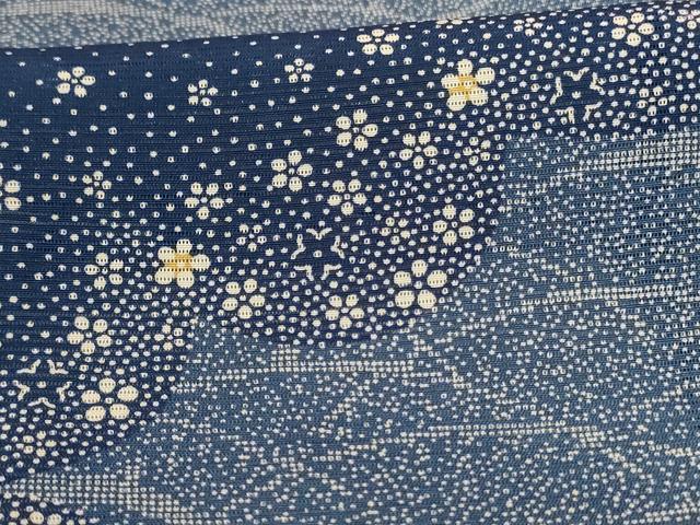 平和屋着物＊夏物　訪問着　絽　雲取り舞花文　正絹　逸品　AABH2545jd_5