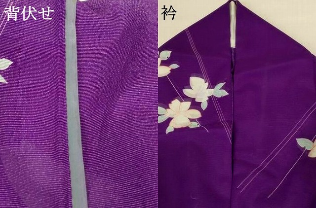 平和屋着物＊夏物　小紋　絽　草花文　洗える着物　AABH2560jd_7