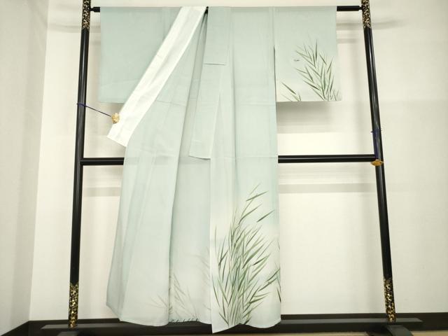平和屋着物＊夏物　訪問着　絽　ホタル　銀彩　正絹　逸品　AABH2562ck_1