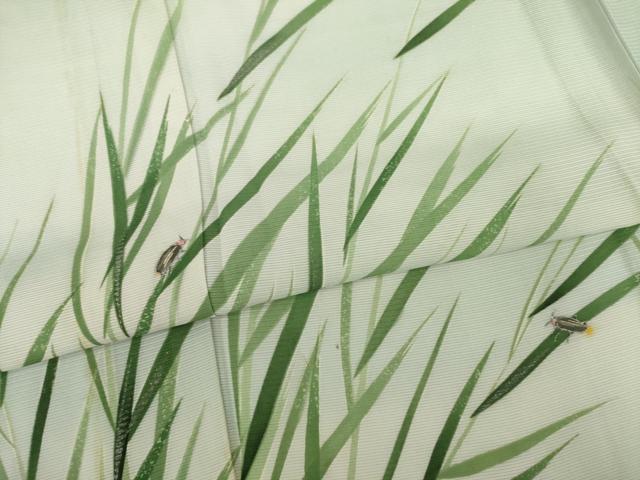平和屋着物＊夏物　訪問着　絽　ホタル　銀彩　正絹　逸品　AABH2562ck_4