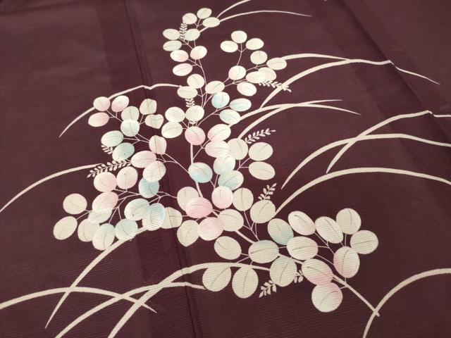 平和屋着物＊夏物　訪問着　絽　芝花文　さんび謹製　洗える着物　AABH2577ck_3