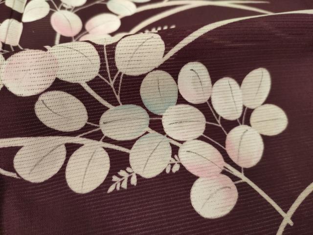 平和屋着物＊夏物　訪問着　絽　芝花文　さんび謹製　洗える着物　AABH2577ck_5