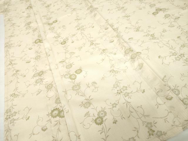 平和屋着物＊夏物　小紋　絽　花唐草文　洗える着物　AABH2579ck_2